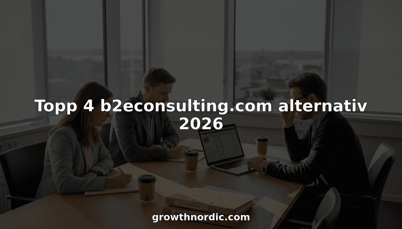 Topp 4 b2econsulting.com alternativ 2026